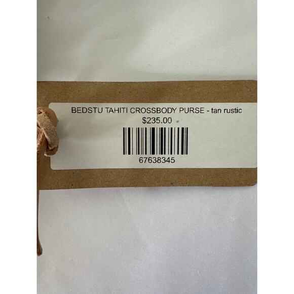 BED STU Tahiti Crossbody Leather Purse in Tan Rustic NWT - Picture 6 of 8